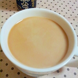 ✿黒豆茶と黒蜜のミルクティー❤
